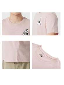 The North Face Men's Women's T-Shirt U TDC MYSTER SS TEE GRAPHIC - AP Soft Comfortable Short Sleeve 8GYYLK6 - Pink - View 7