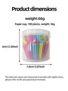 12 piezas de moldes de silicona aleatorios para cupcakes, moldes redondos para hornear muffins, moldes reutilizables para cupcakes - Multicolor - Ver 4