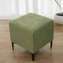 1 cái vỏ bọc ghế đôn vuông jacquard co giãn, bọc kín toàn bộ cho ghế đôn sofa phòng khách - Nhiều màu - Xem 11
