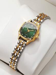 Women's Gift Watch Square Minimalist Rhinestone Dial Exquisite Fashion Quartz Watch, Gift For Girlfriend (1pc/Set) Watch Box Not Included - Multicolor - View 10