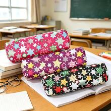 Starry Sky 3-Color Pencil Case, Minimalist Fashion Large Capacity Pencil Pouch, Student Learning Supplies, Suitable For Classroom, Back To School Season Gift Storage Bag - Multicolor - View 1