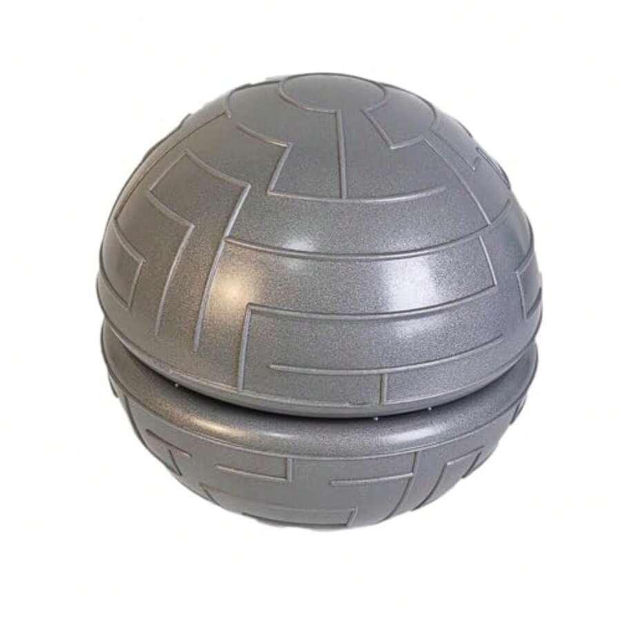 2 Pieces Half Balance Balls Strength Trainers Compact Exercise Pilates Yoga PVC Material Non Slip Surface Suitable For Men Women Home Gym Full Body Wo, Gray - Gray - View 1