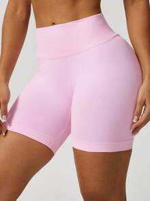 NcmRyu 3pcs Women High Waist Elastic Lifting Shaping Yoga Fitness Gym Running Sports Shorts Summer - Multicolor - View 4