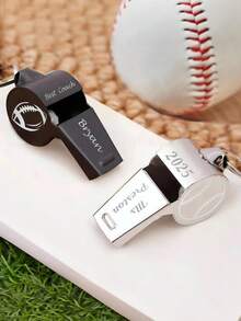 Personalized Engraved Whistle, Custom Sports Gift, Suitable For Football, Basketball, Volleyball And Baseball Coaches, Teacher Appreciation Gift, Father's Day Gift - Multicolor - View 4