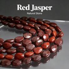 10x14mm AA Natural Stone Faceted Red Jasper Waterdrop Shape Loose Spacer Beads For Jewelry Making DIY Gorgeous Bracelets Necklace Earrings Accessories - Beads - View 3