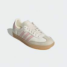 Adidas Originals SAMBA OG Comfortable Versatile German Army Trainers Sneakers Women's Pink White - Pink - View 8