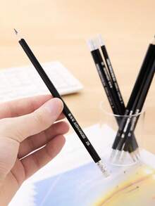 12pcs/Box Black 2B Pencils With Eraser, Student Learning And Exam Pencils, Student Stationery Pencils, Boxed 2B Pencils For Student Drawing, Writing, Exam, Hexagonal Barrel Sketching Pencils, Art Supplies, Back To School Stationery - Multicolor - View 5