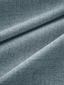 Cortinas Blackout 100% com Textura de Linho, 2 Painéis, Isolamento Térmico, Tratamento de Janela com Bolso para Vara, Adequado para Quarto e Sala de Estar - Azul - Visão 8