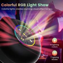 Mini Portable Waterproof Bluetooth SpeakerRechargeable - Multifunctional Wireless Speaker,Strong Suction Cup & Hands-Free Calling, MatteSkin-Feel, USB Charging, Bass & Colorful LEDLighting, Home & Outdoor Use, Portable Speakers - View 6