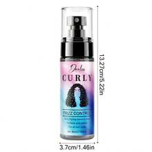 Wavy Hair No-Rinse Styling Spray, Contains Moroccan Argan Oil, Smooths Frizz, Anti-Static, Repairs Dry Curly Hair, Provides Elasticity And Moisture, Suitable For All Wavy Hairstyles Including Natural Waves, Wool Curls, Etc., 80ml - Lotion - View 5
