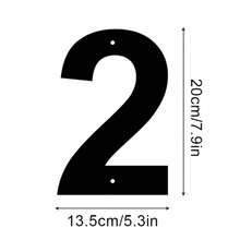 1pc 0-9 Customizable Number House Address Plate, Metal Address Sign, Durable Home Address Number Plate, Wall-Mounted Mailbox Number, Home Decor, Entrance Decor, Garden Decor, Suitable For Outdoor, Garage, Door, Mailbox Decoration, Metal Wall - Multicolor - View 5