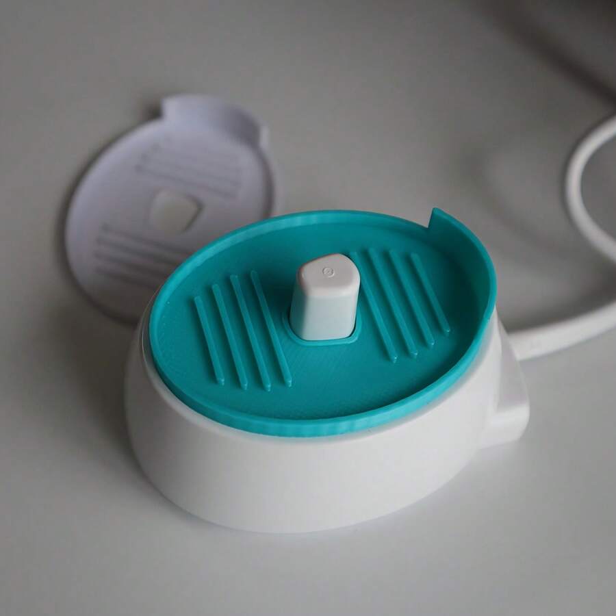 1pc Electric Toothbrush Stand – Upgraded Charging Base With A Drip Tray To Effectively Catch Water Droplets And Keep Your Countertop Dry And Clean. Universal Toothbrush Accessory/Holder.