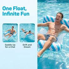 Mesh Breathable Inflatable Float With Pillow Design, Comfortable Reclining Without Pressure, Thickened PVC And Durable, Good Load-Bearing And Anti-Flip, Pool Float / Beach Mat Dual Use, Quick Inflation And Deflation, Portable And Easy To Store, Summer Water Play - Multicolor - View 9