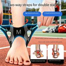 Ankle Support - Heavy Compression Fit, High Elasticity & Soft, Unisex, Perfect For Basketball, Running And Fitness Training - A - View 2