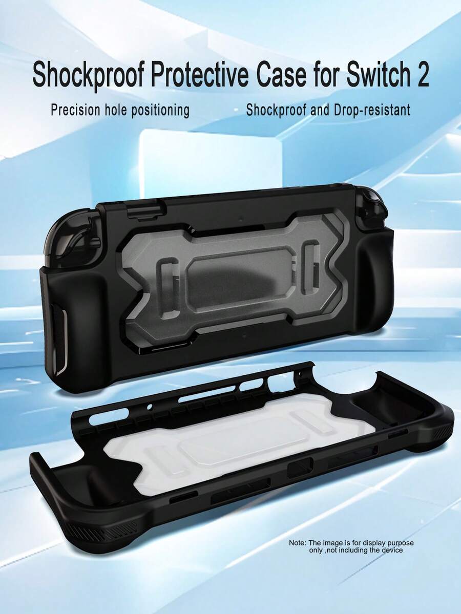 1件 TPU+PC 材質保護殼，相容於 Switch 2 遊戲主機，機甲設計，防摔防爆防刮防汗全方位保護，提升遊戲體驗 - 查看 1