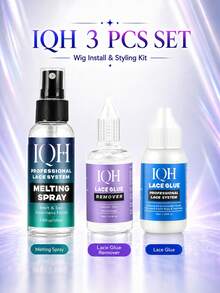 Wig Installation & Styling Kit, Lace Glue, Melting Spray, Hair Wax Stick And Glue Remover Set, Suitable For Lace Front Wigs, Edge Control, Flyaway Smoothing And Daily Wig Care - Wig Styling Kit - View 18