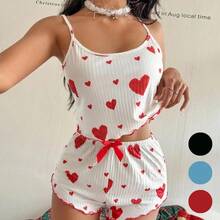 Women Two-Piece Outfits - Red - View 2
