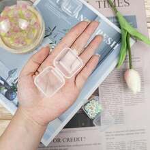 Transparent Plastic Mini Storage Box, Multi-Functional Portable Storage Box With Lid, Dust-Proof Jewelry Display Box, Suitable For Jewelry, Nail Art, DIY Accessories Storage, Small Items, Crafts, Jewelry, Hardware, Sunny Travel, Christmas Gift, Halloween Gift, Girls Gift, Cool Back To School Jewelry Storage Box, Travel Essential Jewelry Storage Box - Multicolor - View 4