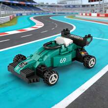 Micro Particle Mini Building Block Car Series, Children's Building Block Toy Set, DIY Educational Puzzle Toy, ABS Material, Includes Multiple Car Models, Recommended Gift For Kids, Soft Building Block Mat. Fashionable Gift For Back To School And Major Holidays. Gift Bag Packaging More Affordable. - Multicolor - View 17