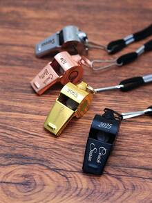 Personalized Engraved Whistle, Custom Sports Gift, Suitable For Football, Basketball, Volleyball And Baseball Coaches, Teacher Appreciation Gift, Father's Day Gift - Multicolor - View 3