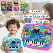 1 buah Tablet Simulasi Anak dengan Layar Komputer Mainan Musik Mesin Pembelajaran Edukasi Dini untuk Anak Laki-laki dan Perempuan Hadiah Liburan - Mesin pembelajaran tablet - View 8