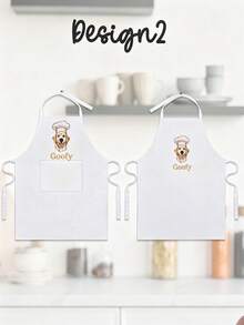 Personalized Photo Apron, Customized Dog Face Kitchen Apron, Funny Face Apron, Customized Picture Apron, Cooking Apron, Gift For Dog Lovers, Pet Owners, Home Cooks, BBQ, Baking, Kitchen, Suitable For Women, Men, Family, Friends - Multicolor - View 8