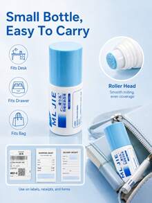 1pc Thermal Paper Eraser Liquid, Thermal Paper Correction Fluid, Express Waybill Eraser Liquid, Logistics Label Eraser Liquid, Express Waybill Personal Information Eraser, Address Information Cover, Portable, Suitable For Home And Office - A - View 2