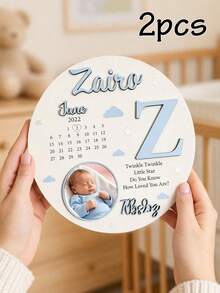 Plakat Kenang-Kenangan Kelahiran Kustom, Dekorasi Pengumuman Kelahiran Bayi yang Dipersonalisasi, Plakat Kenangan Foto yang Disesuaikan, Hadiah Bayi Baru Lahir dengan Nama yang Dapat Disesuaikan, untuk Bayi Laki-laki dan Perempuan - Gaya A - View 8