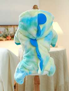 1pc Pet Clothes Dog Cat Universal Clothing Apparel Small Dog Puppy Cute Funny Cosplay Costume Colorful Little Dragon Transformation Outfit - Playful Blue - Blue - View 12