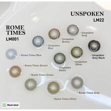 Lalens Unspoken-Blue 漸層圓形彩色隱形眼鏡 1 對，彩妝隱形眼鏡，年戴，DIA 14.20MM BC 8.6MM，批發，無縫瞳孔融合，適合淺色與深色眼睛的自然融合色調，適合中東穆斯林女性，日常妝容 - Van Grey - 查看 7