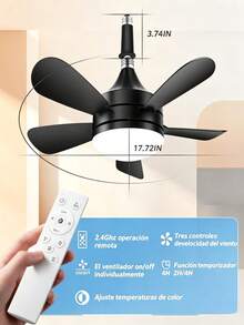 Ceiling Fans - Black - View 6