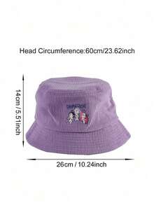 1pc Netflix Officially Licensed  Derpy & Sussie Bucket Hat, Fan Gift Outdoor Accessory, High Quality - A - View 8