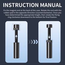 18mm-120mm GPU Holder Spiral Telescopic Graphics Card Bracket Height-Adjustable Magnetic Base - Anti-Bend Anti-Sag GPU Support Compatible With Various Computer Cases Sturdy Support For ATX ITX PC Case - View 10