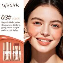 Life Girls Dual-Use Lip & Cheek Makeup Stick, Ultra-Pigmented Waterproof Smudge-Proof Long-Lasting Cream Blush & Lip Color - Multiple Specifications - View 8