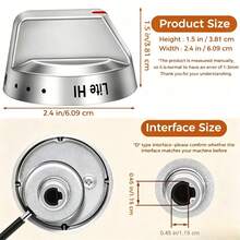 Upgraded DG64-00473A Gas Stove Knob Replacement Set – Reinforced Stainless Steel, Heat-Resistant & Anti-Warping - View 4
