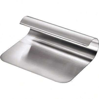 Espátula para verduras de acero inoxidable 11x15 cm – Utensilio de cocina, raspador de masa, espátula, acabado mate