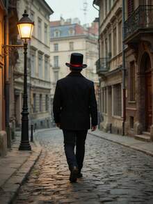 1pc Black & Red Ribbon Extra Wide Foldable Felt Hat, Multi-Functional Black Top Hat, Suitable For Various Occasions - View 4