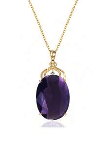 1pc Elegant Cubic Zirconia Necklace Women's Wedding Anniversary Accessory Gift - 1# - View 6