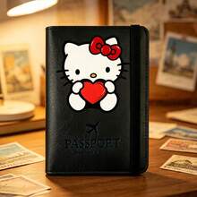 1pc Sanrio Foldable Multi-Function Fashion IP Passport Holder With Vibrant Hello Kitty Cartoon Print Design Illustration, Outdoor Commute IP Passport Holder, Portable IP Passport Holder, Travel Shopping First Choice, Practical Holiday Gift - Multicolor - View 11