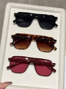 Women Glasses Sets - 3pcs Black Red Leopard Print Tea - View 2