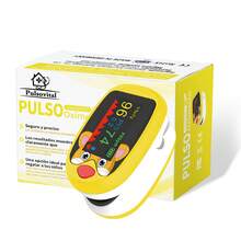 Oxímetro de Pulso Pediátrico Pulsovital Color Rojo | Clip Ergonómico con Calibración Profesional, Uso Doméstico Continuo para Niños - Amarillo - Ver 9