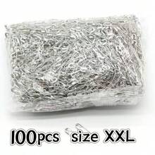 100/50/12件不鏽鋼安全針胸針 DIY 珠寶針，適用於珠寶製作用品配件 - 銀色 - 查看 22