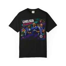 Chelsea Legends T-Shirt |   Football Players Graphic Tee - Black - View 1