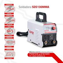 Soldadora Digital Inverter 130 Mma 110v Portátil Gris - Tipo de Enchufe A USA (110-127V) - Ver 2