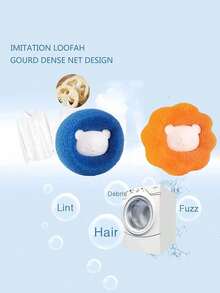 20/12/10/6/3/1pc Reusable Pet Hair Remover Balls, Suitable For Washing Machine And Dryer, Cute Pet Hair Removal Tool, Suitable For Cat And Dog Owners, Can Remove Hair/Lint From Clothes - Multicolor - View 5