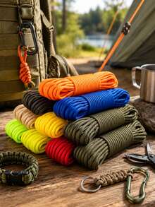 550 Paracord 4mm 7-Strand Core Type III Nylon Rope Parachute Cord Suitable For Outdoor Camping DIY Crafts - Multicolor - View 11
