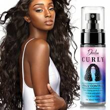 Wavy Hair No-Rinse Styling Spray, Contains Moroccan Argan Oil, Smooths Frizz, Anti-Static, Repairs Dry Curly Hair, Provides Elasticity And Moisture, Suitable For All Wavy Hairstyles Including Natural Waves, Wool Curls, Etc., 80ml - Lotion - View 2