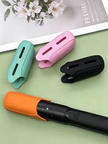 Hair Styling Tool Mat, Straightener Silicone Heat-Resistant Sleeve, High-Temperature Resistant Anti-Scald Silicone Curling Iron Sleeve, Curling Iron Heating Pad, Heat-Resistant Tabletop Mat, Curling Iron Travel Storage Box Heat-Resistant Pad - Multicolor - View 4
