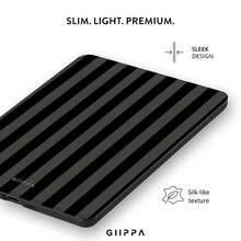 GIIPPA 1pc Black Striped Kindle Case With Hand Strap, Perfect Valentine's/Christmas Gift For Book Lovers, Auto Wake/Sleep Protective E-Reader Cover Compatible With Kindle Paperwhite 5/6/7/10/11/12 Gen, Kindle Colorsoft 1st Gen, Basic Kindle 8/10/11 Gen All Kids & Signature Editions, - Multicolor 7 - View 5