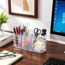 Multifunctional Cosmetic Skincare Lipstick Makeup Brush Pen Storage Box Portable Container Desktop Organizer - A - View 10